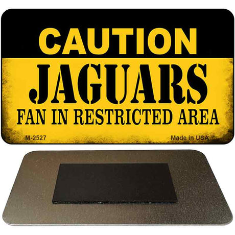 Caution Jaguars Fan Area Novelty Metal Magnet M-2527