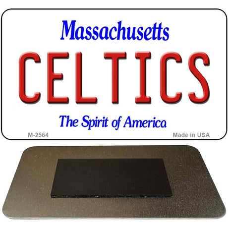 Celtics Massachusetts State License Plate Tag Magnet M-2564