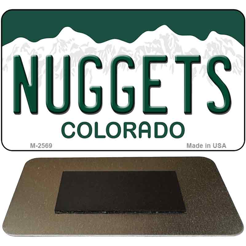 Nuggets Colorado State Novelty Metal Magnet M-2569