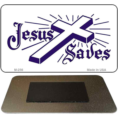 Jesus Saves Novelty Metal Magnet M-256