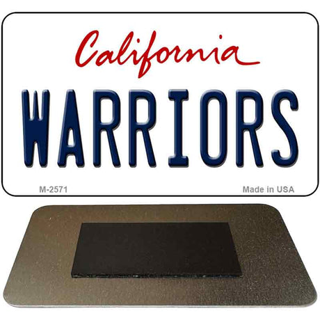 Warriors California State License Plate Tag Magnet M-2571