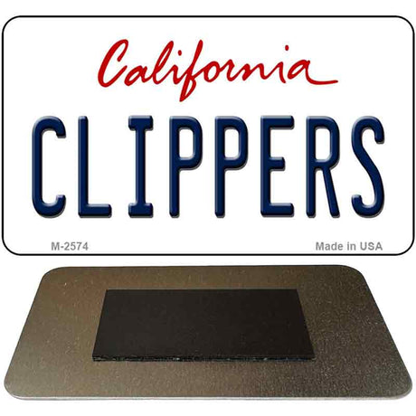 Clippers California State License Plate Tag Magnet M-2574