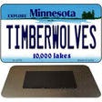 Timberwolves Minnesota State License Plate Tag Magnet M-2579