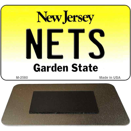 Nets New Jersey State License Plate Tag Magnet M-2580