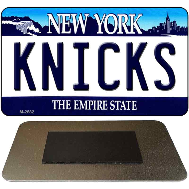 Knicks New York State License Plate Tag Magnet M-2582