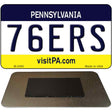 76ers Pennsylvania State License Plate Tag Magnet M-2585