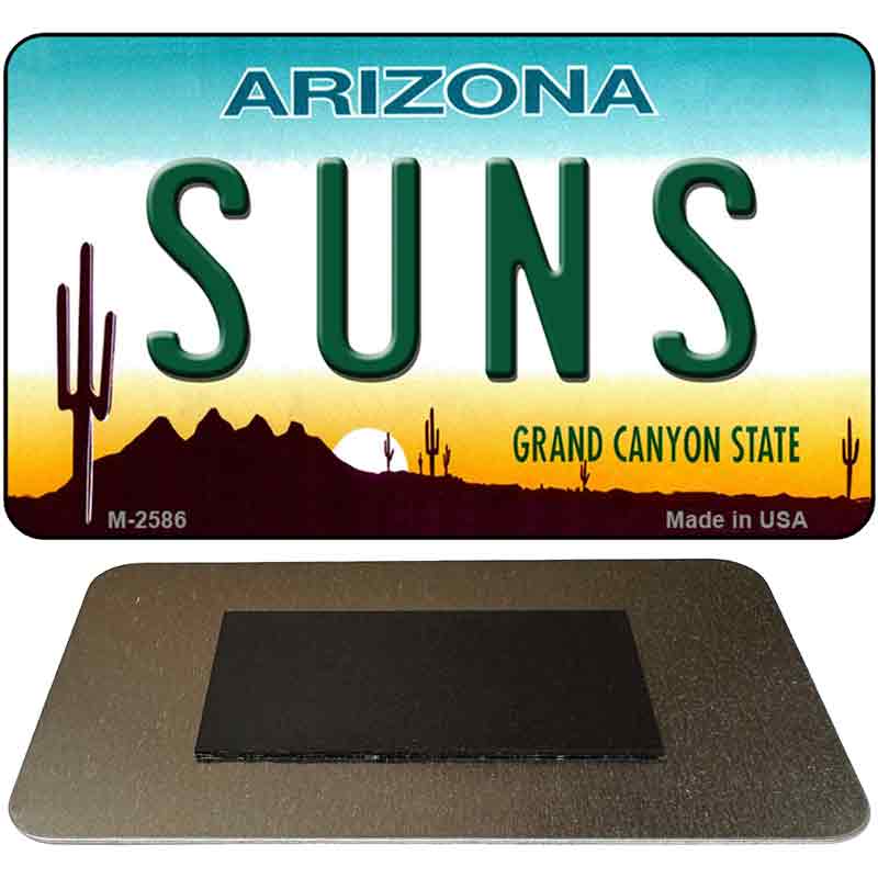 Suns Arizona State License Plate Tag Magnet M-2586