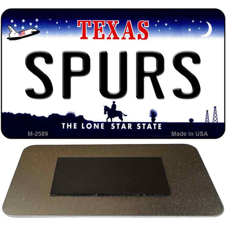 Spurs Texas State Novelty Metal Magnet M-2589