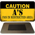 Caution A's Fan Area Novelty Metal Magnet M-2642