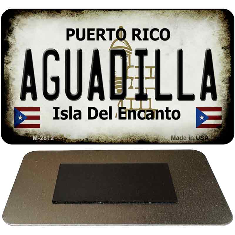 Aguadilla Puerto Rico State License Plate Tag Magnet M-2812