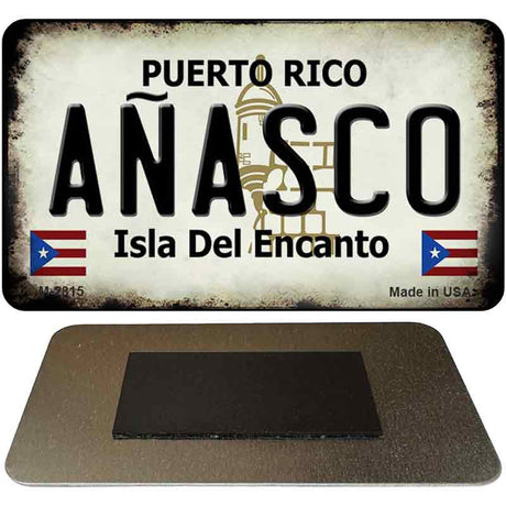 Anasco Puerto Rico State License Plate Tag Magnet M-2815