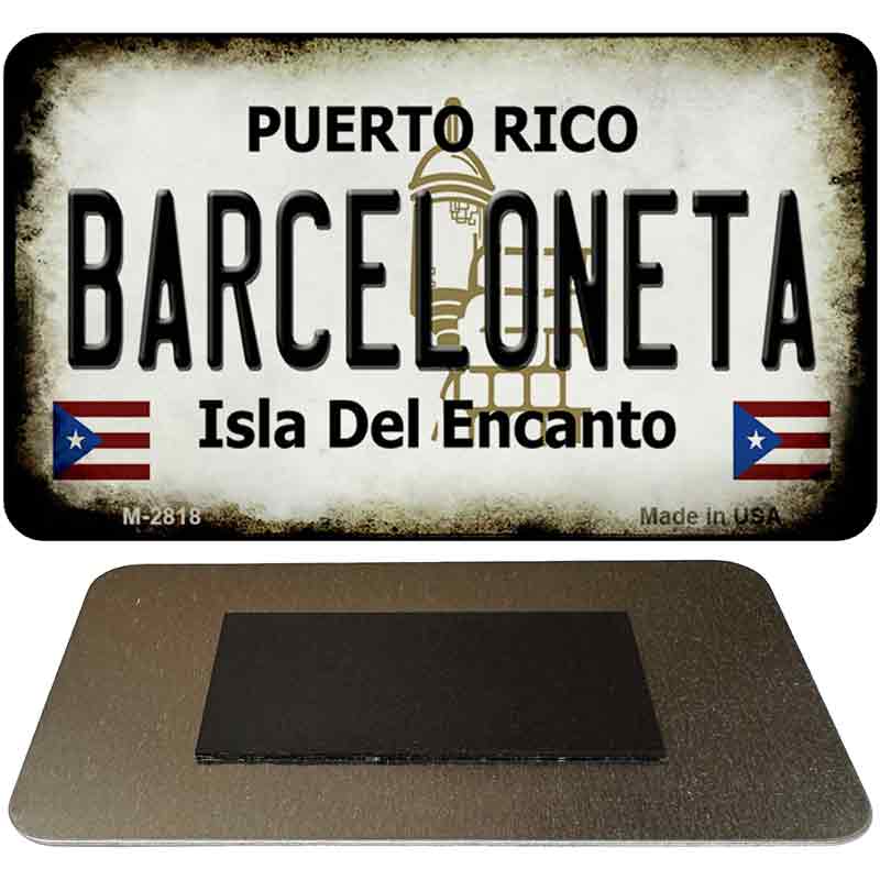 Barceloneta Puerto Rico State License Plate Tag Magnet M-2818