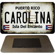 Carolina Puerto Rico State License Plate Tag Magnet M-2825