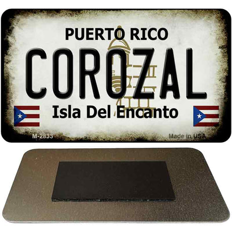 Corozal Puerto Rico State License Plate Tag Magnet M-2833