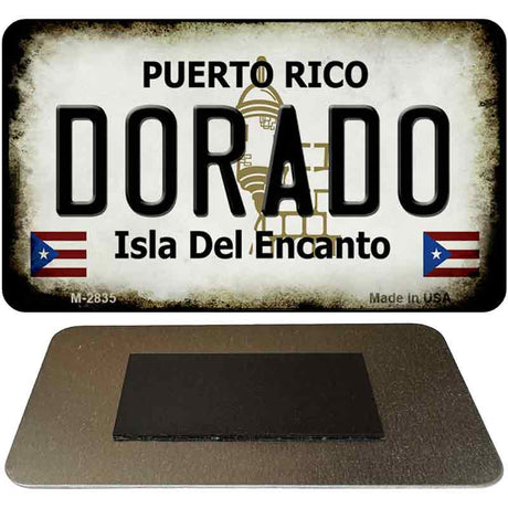 Dorado Puerto Rico State License Plate Tag Magnet M-2835