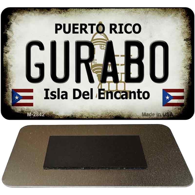 Gurabo Puerto Rico State License Plate Tag Magnet M-2842