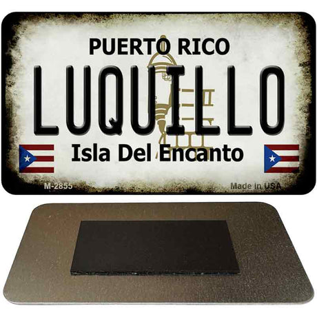 Luquillo Puerto Rico State License Plate Tag Magnet M-2855