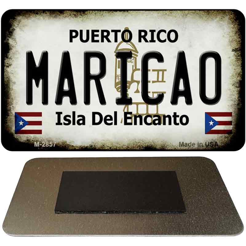 Maricao Puerto Rico State License Plate Tag Magnet M-2857