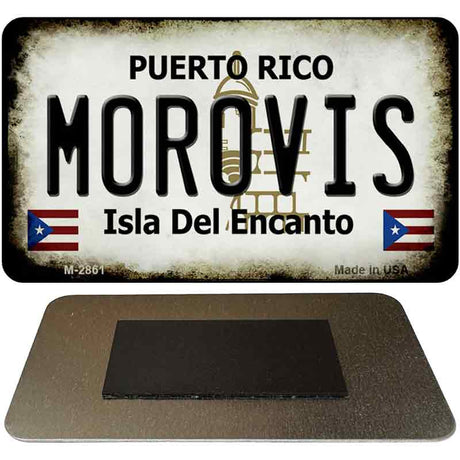 Morovis Puerto Rico State License Plate Tag Magnet M-2861