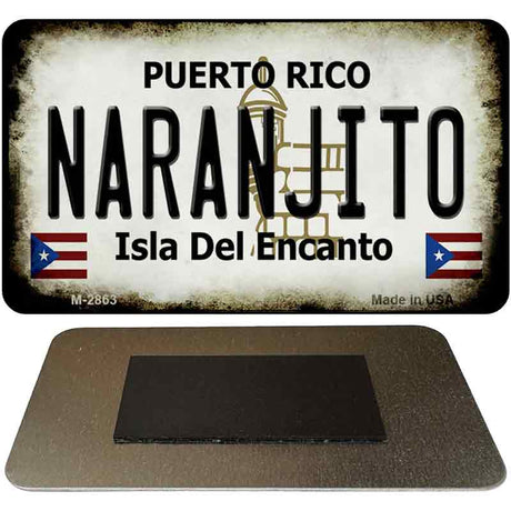 Narajito Puerto Rico State License Plate Tag Magnet M-2863