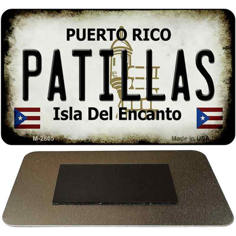 Patillas Puerto Rico State License Plate Tag Magnet M-2865