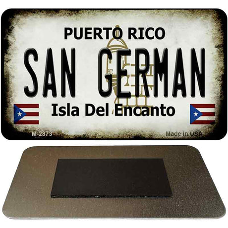 San German Puerto Rico State License Plate Tag Magnet M-2873