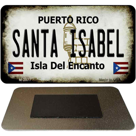 Santa Isabel Puerto Rico State License Plate Tag Magnet M-2877