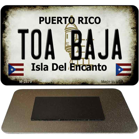 Toa Baja Puerto Rico State License Plate Tag Magnet M-2879