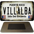 Villalba Puerto Rico State License Plate Tag Magnet M-2885