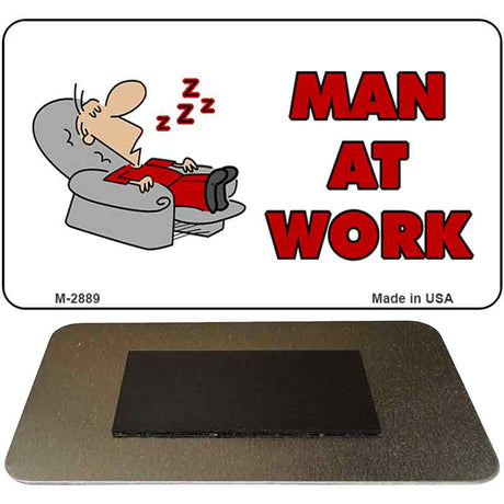 Man At Work Novelty Metal Magnet M-2889