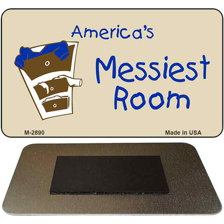 Americas Messiest Room Novelty Metal Magnet M-2890