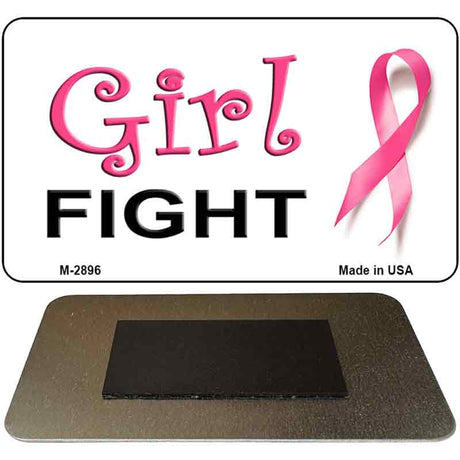 Girl Fight Novelty Metal Magnet M-2896