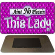 Aint No Pleasing This Lady Novelty Metal Magnet M-301