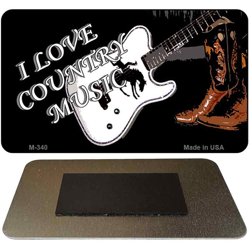 I Love  Music Novelty Metal Magnet M-340