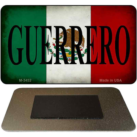 Guerrero Mexico Flag Novelty Metal Magnet M-3452