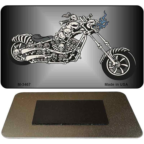 Chopper Skull Novelty Metal Magnet M-3467