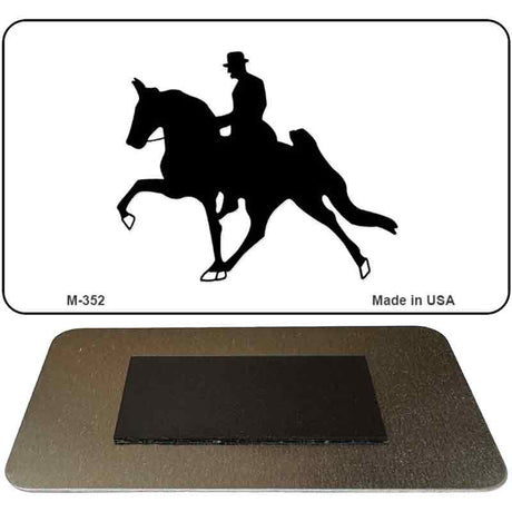 Horse With Rider Novelty Metal Magnet M-352