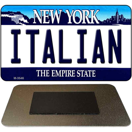 Italian New York State License Plate Tag Magnet M-3546