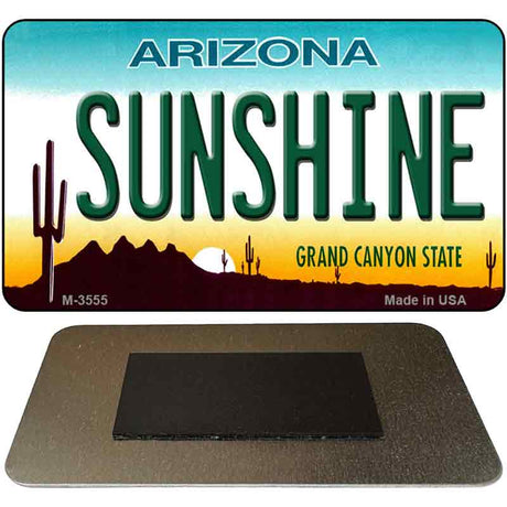 Sunshine Arizona State License Plate Tag Magnet M-3555