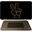 Peace Fingers Novelty Metal Magnet M-3565