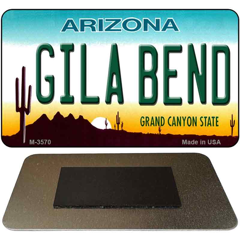 Gila Bend Arizona State License Plate Tag Magnet M-3570