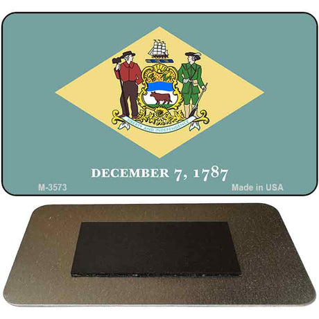 Delaware State Flag  Novelty Metal Magnet M-3573