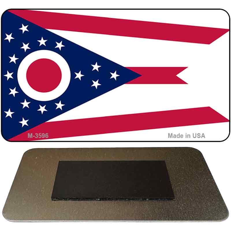 Ohio State Flag Novelty Metal Magnet M-3596