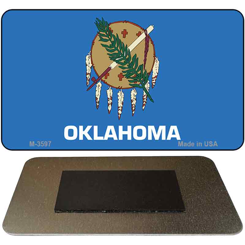 Oklahoma State Flag Novelty Metal Magnet M-3597