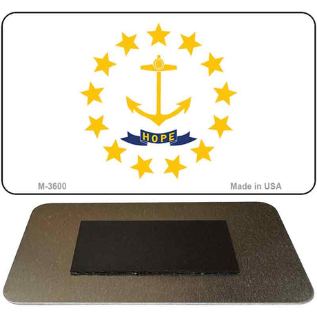 Rhode Island State Flag Novelty Metal Magnet M-3600