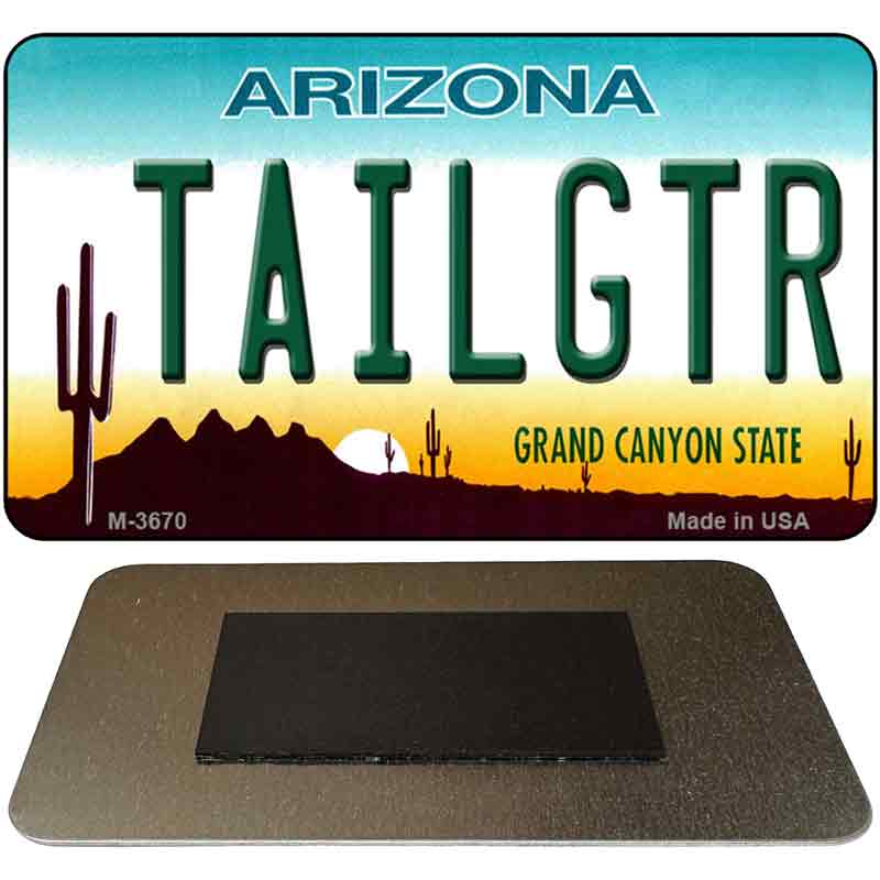 Tailgtr Arizona State License Plate Tag Magnet M-3670