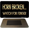 Horn Broken Novelty Metal Magnet M-367