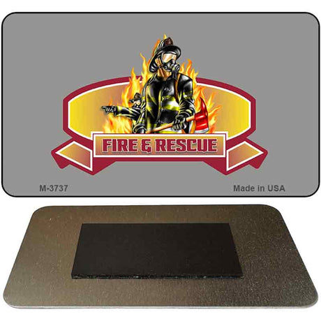 Fire Rescue Novelty Magnet M-3737