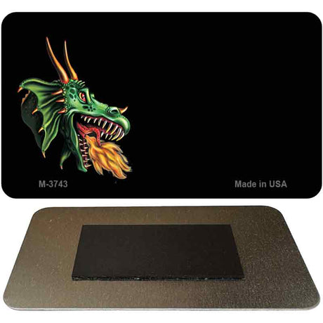 Dragon Offset Novelty Metal Magnet M-3743