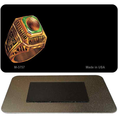 Basketball Champion Offset Novelty Metal Magnet M-3757